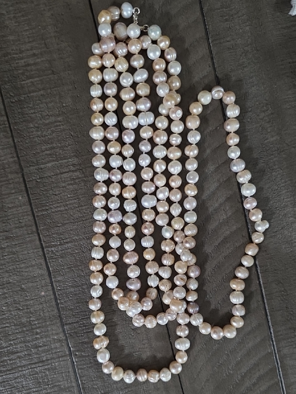 Natural Large Freshwater Pearl Necklace Set Of 3